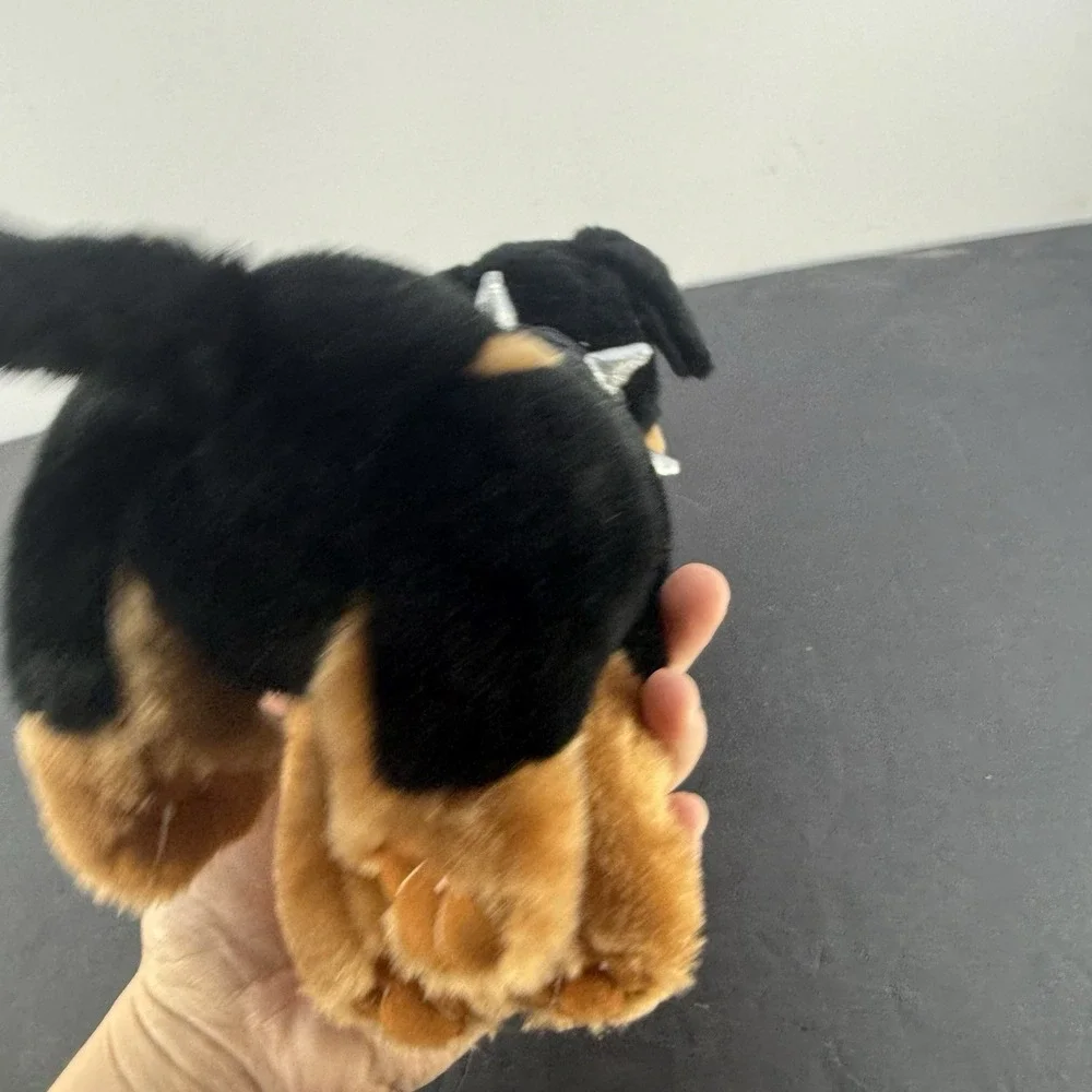 Rottweiler Dog Plush Stuff Animal Toy Network Spike Collar 2002 10